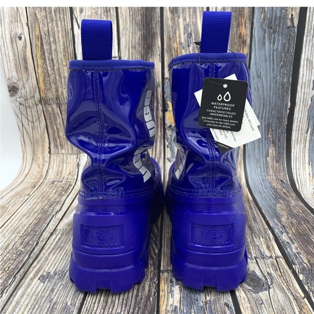 UGG Classic Brellah Rain Boot ROYAL BLUE Size 6 Waterproof Lined Mid Calf - Picture 7 of 13